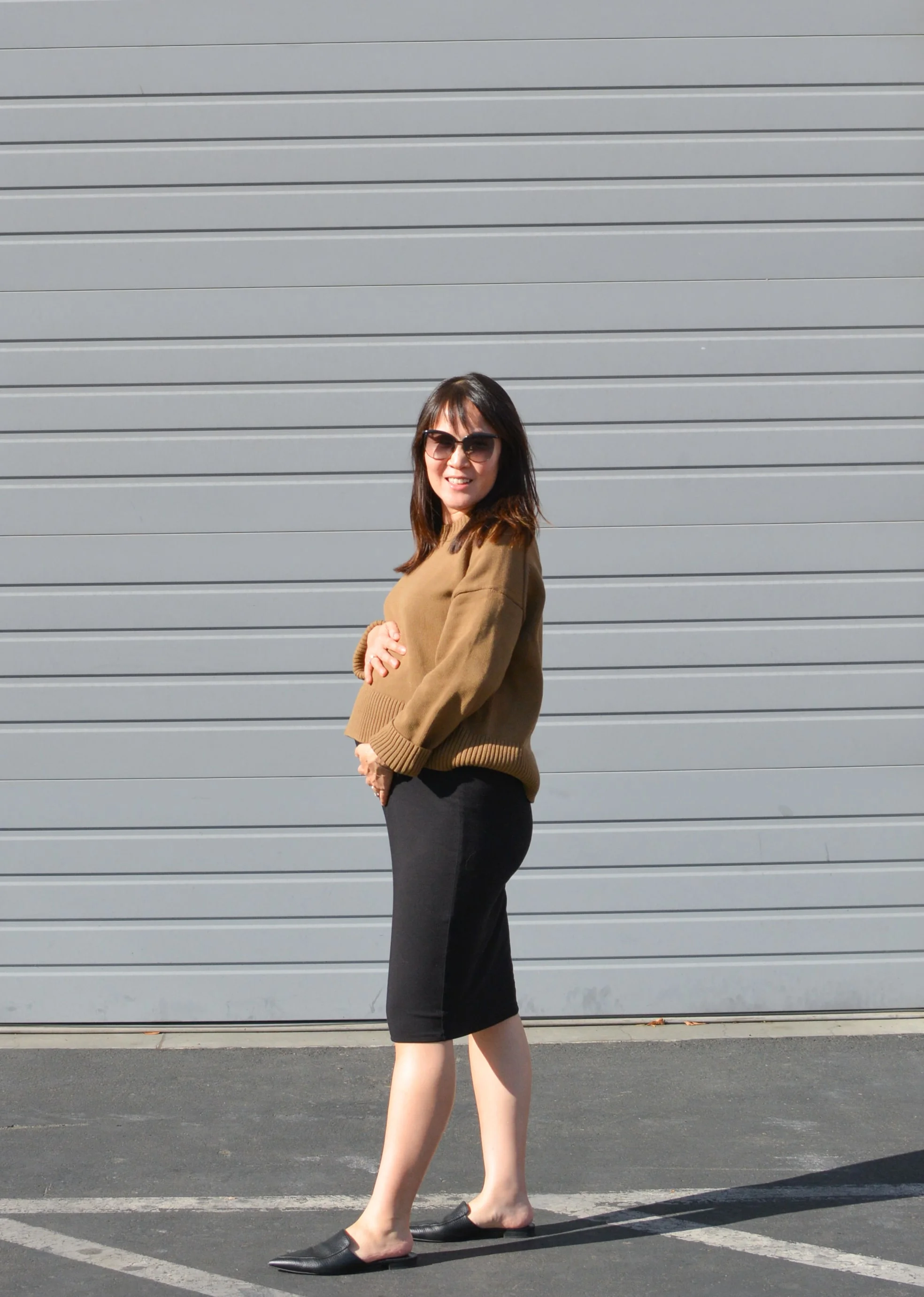 Everlane cotton top square crew